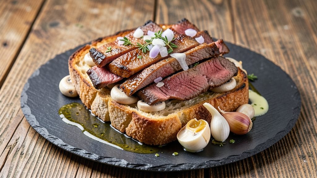 Beef Toast Recipe: Crispy Edges and Savory Mushroom Magic