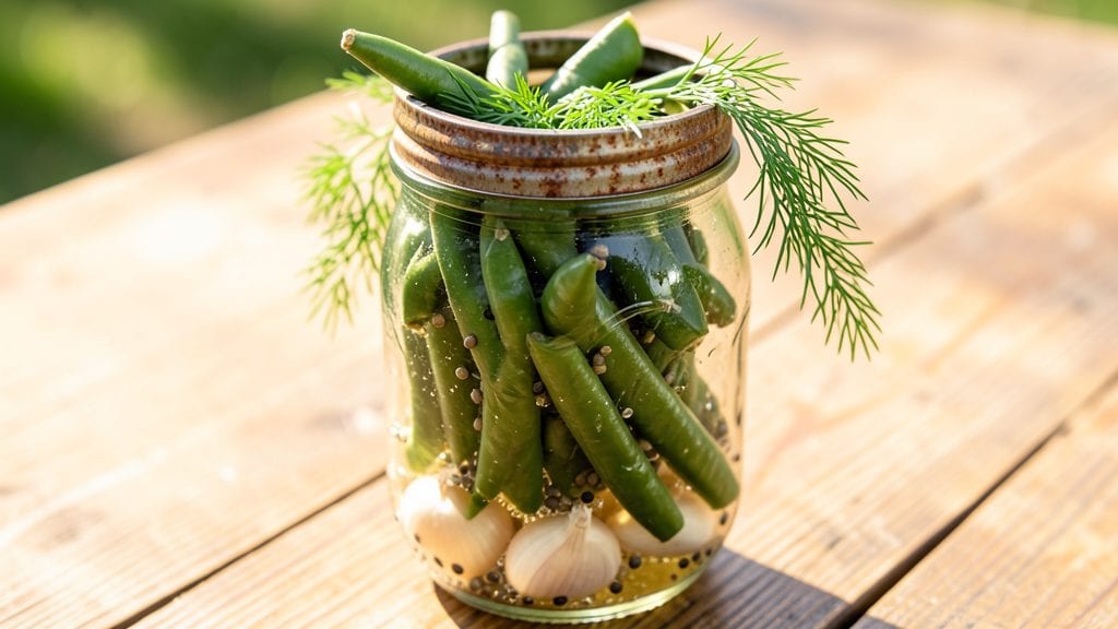 Canning Pickled Green Beans Recipe: Vinegar-Bright Crunch in Glass Jars
