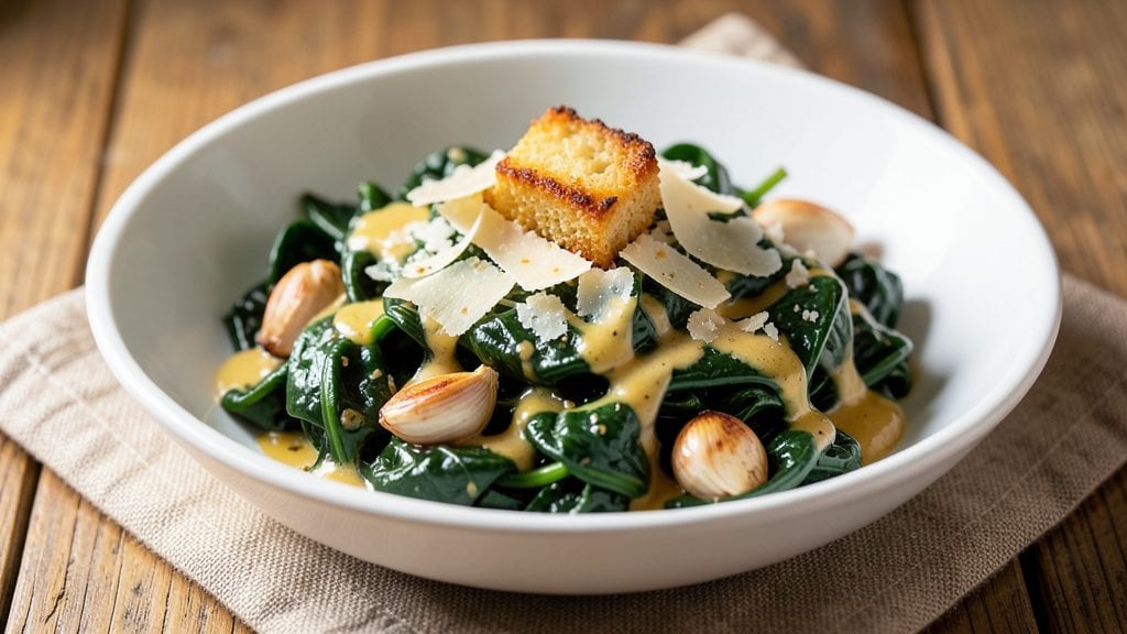 Carrabba's Spinach Recipe: Smoky Chipotle Cream With Garlicky Butter Crust