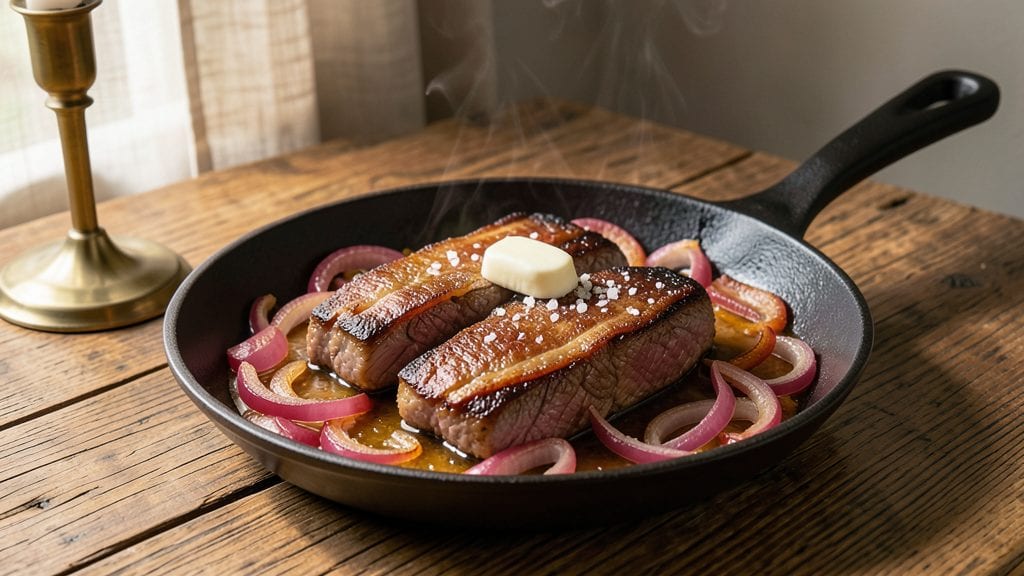 Cooking Liver and Onions With Bacon Recipe: Crispy Bacon Crust and Silky Onions