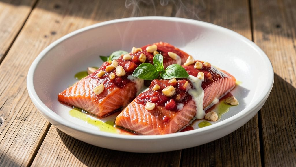 Deep Sea Red Salmon Canned Recipe: Ultra-Rich Tomato-Basil Cream With Flaky Fish