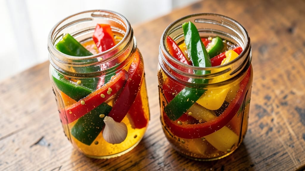 Easy Pickled Peppers Recipe Without Canning: Vinegar-Packed Crunch in 10 Minutes