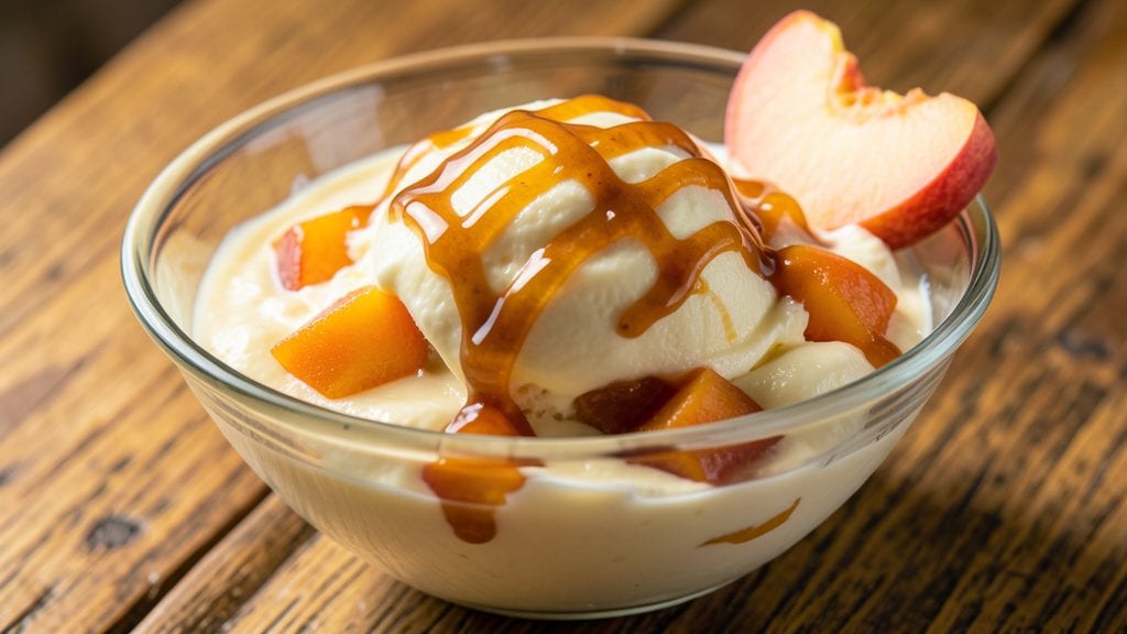Philadelphia-Style Peach Ice Cream Recipe: Velvety Swirls With Juicy Fruit Bursts
